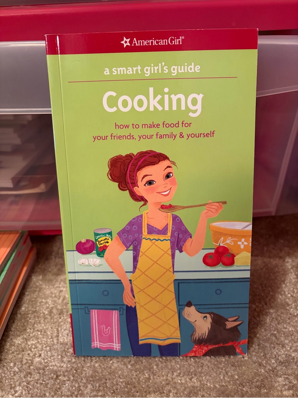 American Girl Cooking Guide — Green and Red Illustrated Cover